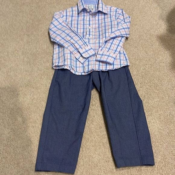 𝅺BOYS 3/3T button down/pants set - Picture 2 of 7